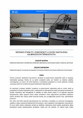 Meranie stability a homogenity